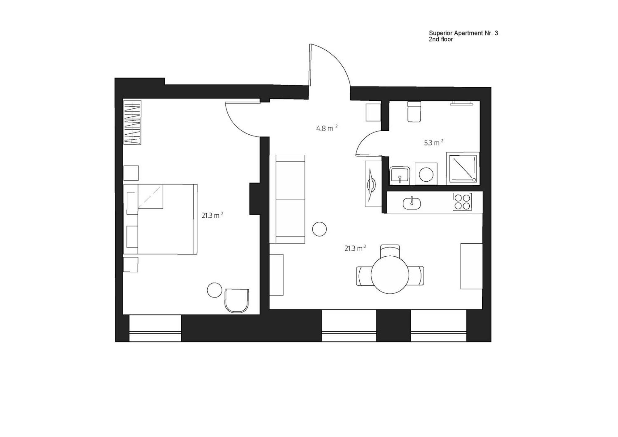 Centra Nams - Center Apartments Cēsis Стая снимка